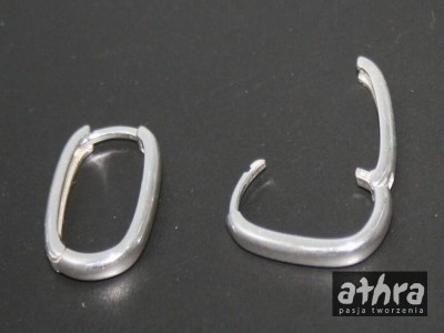 Bigle na zatrzask owale do kolczyków "kajdanki", KZ19x13