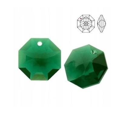 6401 EMERALD 12mm octagon (1 sztuka)