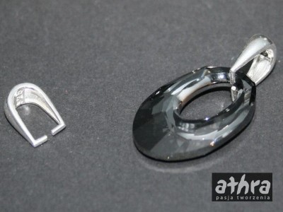 Zawieszka do kryształów Swarovskiego gładka, średnia, BS2