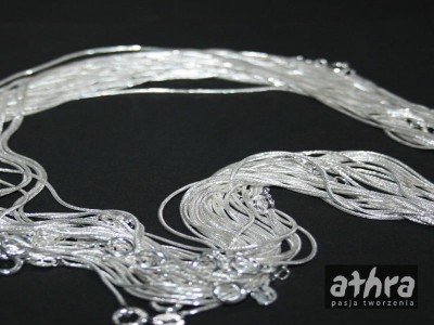 Łańcuszek żmijka okrągła satynowa 50cm, SNAKE50/SAT