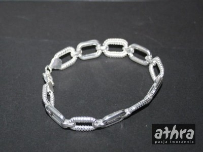 Bransoletka srebrna dmuchana, B20x10