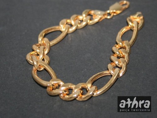 www_athra_pl_BFIGARO/D bransoletka dmuchana włoska pozłacana