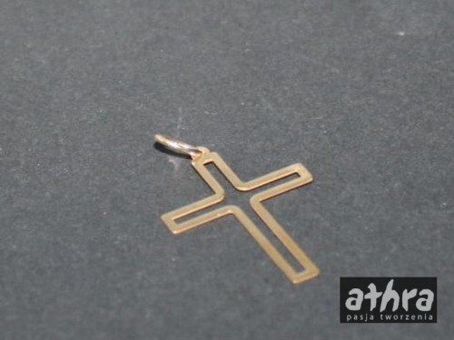 www_athra_pl_ZL144/D krzyżyk laserowo wycinany 30mm pozłacany