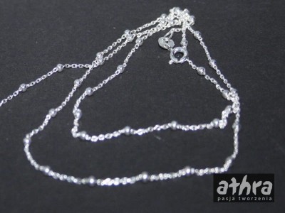 Łańcuszek 50cm  z kulkami, FZ030+PALL2/50