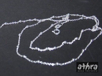 Łańcuszek 45cm  z kulkami, FZ030+PALL2/45