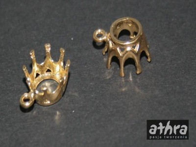 Zawieszka srebrna pozłacana korona, ZLKOR/D