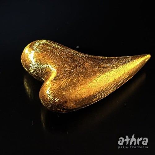 www_athra_pl_SS50X30/D przekładka srebrna pozłacana satynowa serce 50x30mm