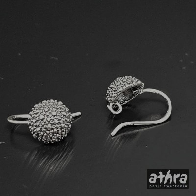 Bigle srebrne,  oksydowane do kolczyków, SM6310/O