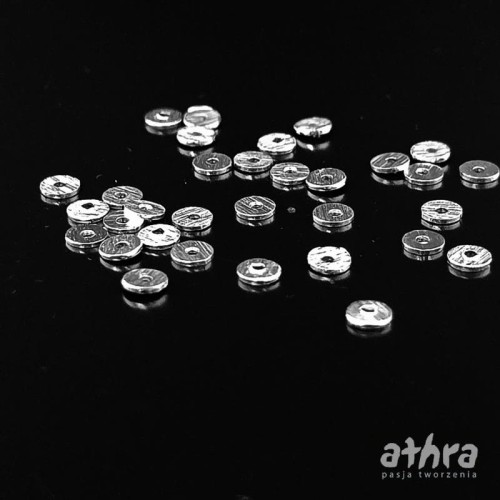 www_athra_pl_BLSAT4 blaszka satynowa 4mm koło z dziurką w środku