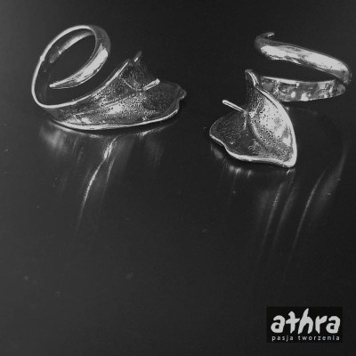 Pierścionek oksydowany z bolcem regulowany, M75/1/O