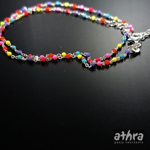 www_athra_pl CX-FZ030BS01 łańcuszek z emaliowanymi oliwkami