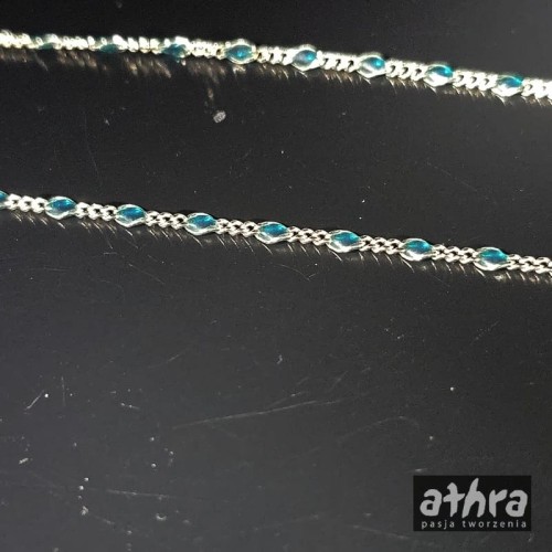 www_athra_pl_CX-FZ030BS03 łańcuszek z emalią emerald