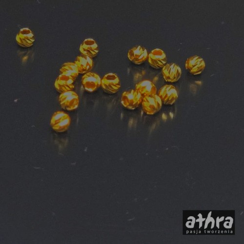 www_athra_pl_ BB25H12/D kulka 2,5 mm diamentowana pozłacana