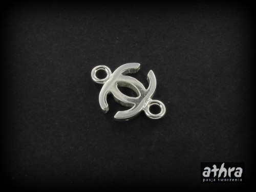 elementy z mosiądzu posrebrzane przekładka lub przywieszka