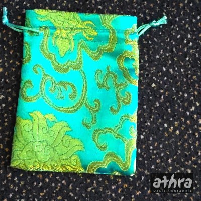 Torebka z atłasu turkus, TOR140X110