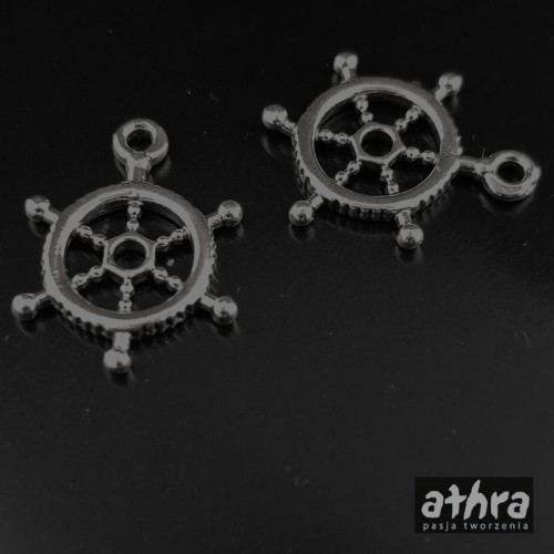 www_athra_pl_STER16/O zawieszka srebrna oksydowana ster 16mm