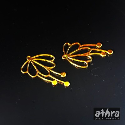 Zawieszka srebrna pozłacana kwiat, ZL20/D