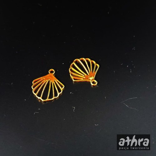 www_athra_pl_ZL12/D zawieszka srebrna pozłacana muszelka 12mm