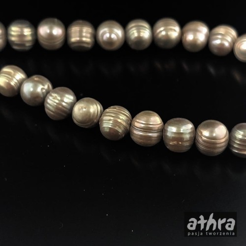 www_athra_pl_PER10SZ perła słodkowodna szara barok 10mm długość 45cm z zapięciem srebrnym