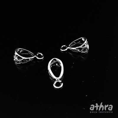 Zawieszka oksydowana do wisiorka, ażurowa , ZW116/O