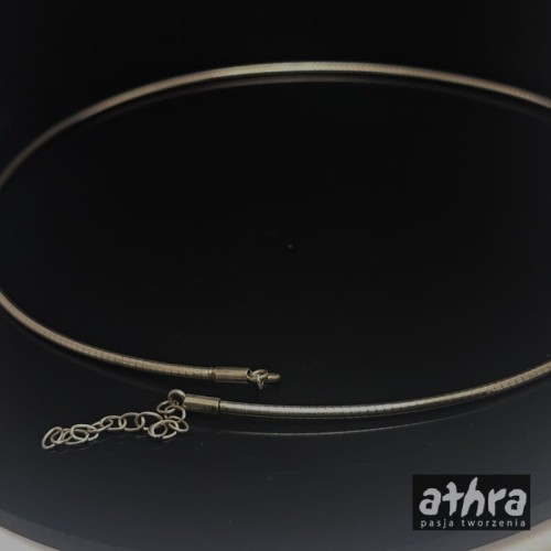 www_athra_pl_KOLIA50/3 kolia 3mm 50cm z łańcuszkiem przedłużką