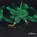www_athra_pl_TYTZ taśma tytanowa zielona 70cm z zapięciem srebrnym