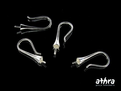 Bigle do kolczyków,otwarte, pod kulkę, SM2454