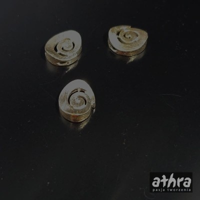 Zawieszka satynowa ślimak, PS10x11