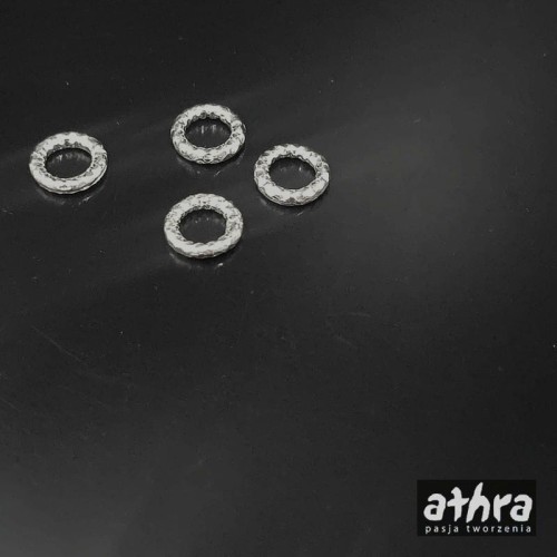 www_athra_pl_KDIAM10/2 kółko srebrne Ag 10mm diamentowane z drutu 2mm
