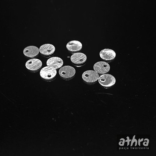 www_athra_pl_ZL06 zawieszka srebrna Ag satynowa blaszka 6mm