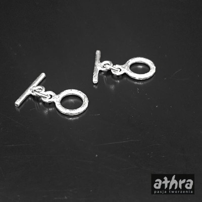 Zapięcie patyk z kółkiem, satynowe, TAG10/SAT