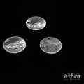 www_athra_pl_ZL012 blaszka satynowa srebrna Ag 12mm z otworem do podwieszenia
