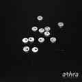 www_athra_pl_ZL04 blaszka srebrna Ag satynowa 4mm z dziurką do podwieszenia