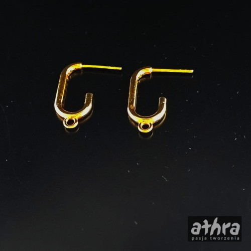 www_athra_pl_HP2/D sztyft pozłacany owal gładki z kołkiem do podwieszenia