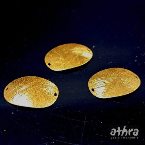 www_athra_pl_SL1415/1/D blaszka srebrna pozłacana z dwoma otworami