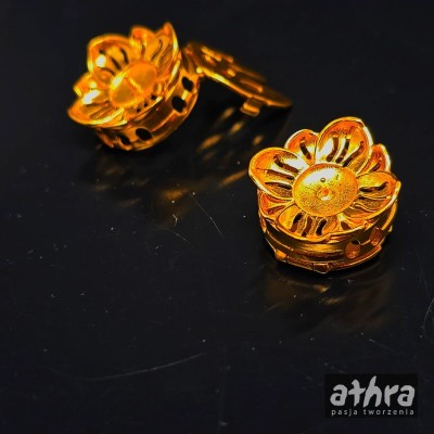 Broszka z bolcem pozłacana do koszuli, BROSZ26/D