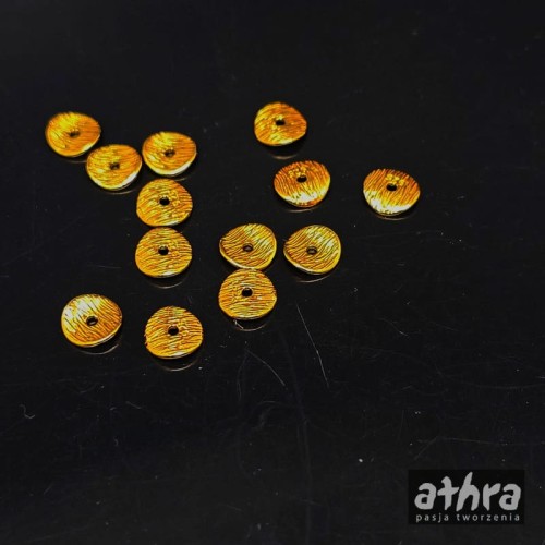 www_athra_pl_ZL6D/D koło drapane 6mm z otworem w środku 6mm pozłacane
