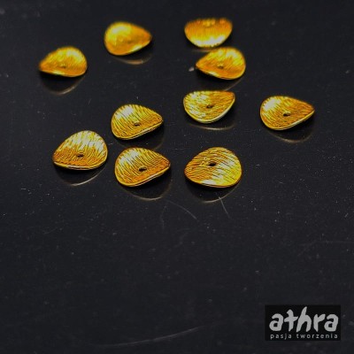 Koło drapane, wygięte 8 mm z otworem pozłacane, w środku, ZL8D/D 