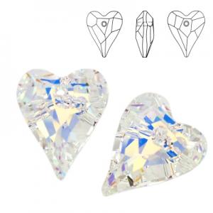 6240 Wild Heart AB 12mm serce ( 1 sztuka)
