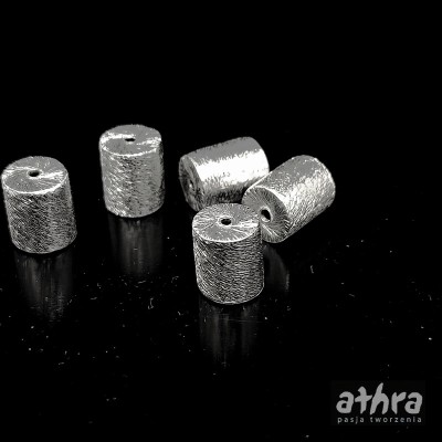 Walec srebrny, satyna 10x8mm, WS10x8