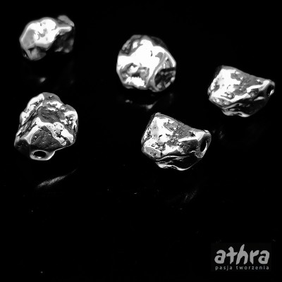 Przekładka  srebrna oksydowana, bryłka elektroforming, SM0038/O
