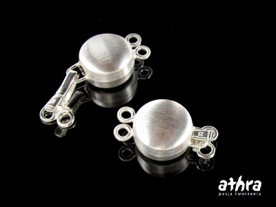 Zapięcie szufladkowe, na dwa sznury, satynowane, CH0667/2/S