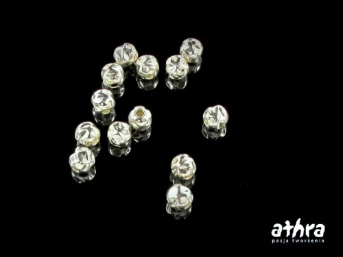 www_athra_pl_HB40 srebrna kulka młotkowana 4,0mm próba ag 925