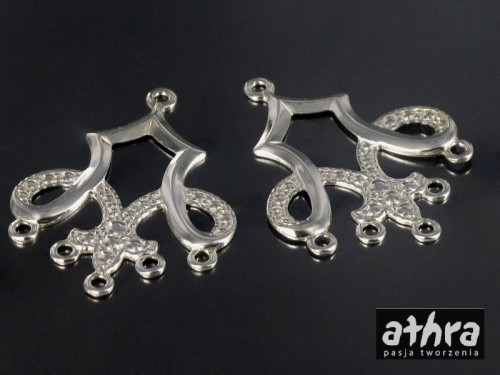 www_athra_pl_TR11996 półfabrykaty srebrne próba 925,  baza do kolczyka z wykrojnika element do kolczyków