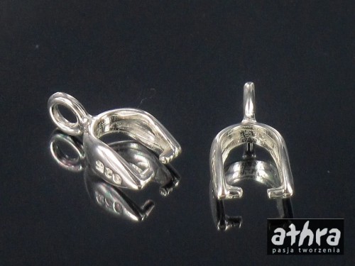 www_athra_pl_SM1517 zawieszka gładka z kółkiem poziomym u góry Ag 925