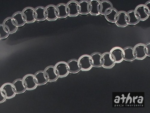 www_athra_pl_ półfabrykaty ag próba 925 łańcuszek płaskie kółko i owal