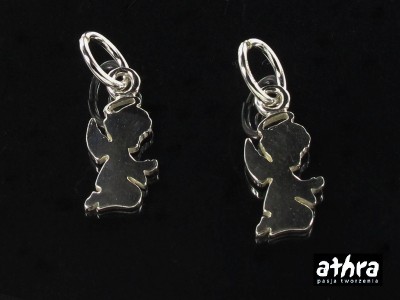 Zawieszka srebrna, aniołek, ZL140