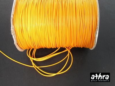 Sznurek woskowany, pomarańczowy, 1 mm, SZNUREK103