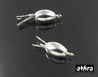 Zapięcie ozdobne oliwka gładka 8mm, CH0809/8