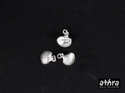 Zawieszka srebrna, muszelka, ZL395